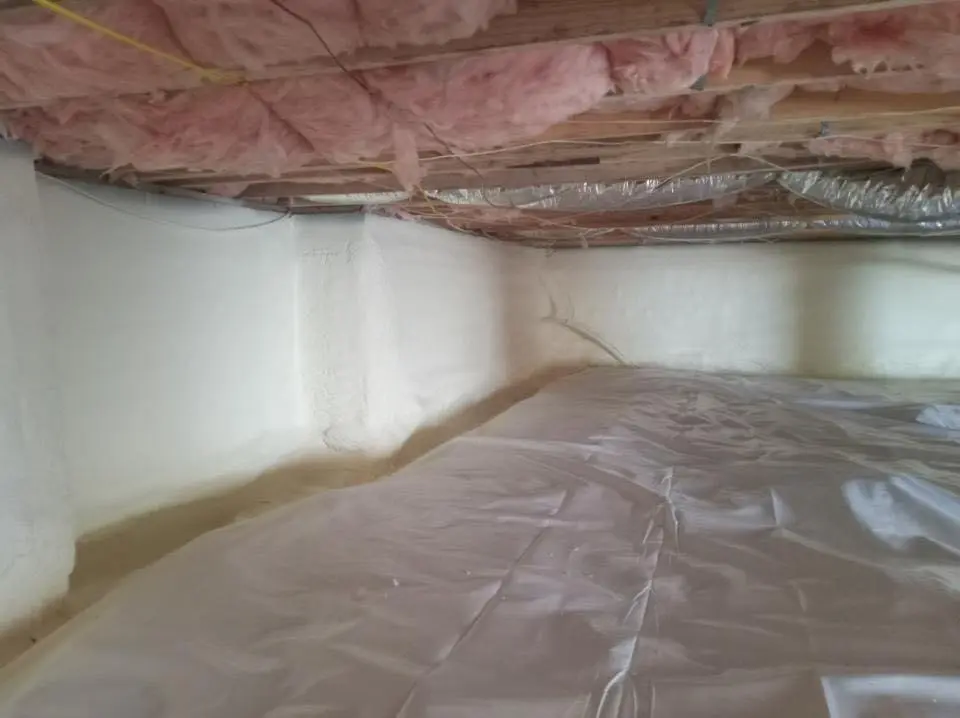Crawl space encapsulation with closed-cell spray foam for Roof Maintenance in Hollis